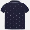 Jongens shortsleeve small print t-shirt van Mayoral in de kleur Navy       in maat 86.