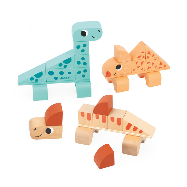 Janod Dino - Cubicosaurus Blokkenset