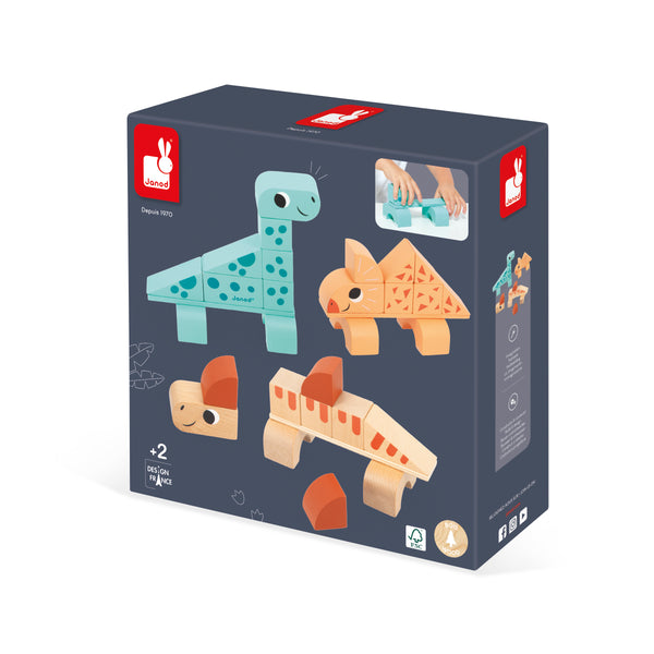 Janod Dino - Cubicosaurus Blokkenset