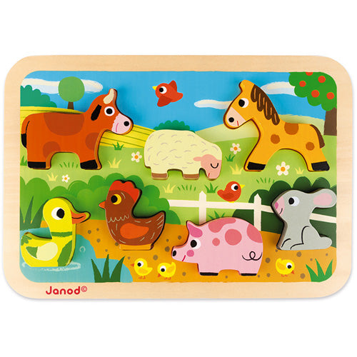 Janod Chunky Puzzel - Boerderij