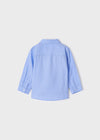 Jongens Basic l/s shirt van Mayoral in de kleur Lightblue in maat 92.
