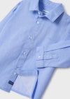Jongens Basic l/s shirt van Mayoral in de kleur Lightblue in maat 92.