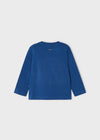 Jongens L/s shirt van Mayoral in de kleur Overseas in maat 86.