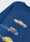 Jongens L/s shirt van Mayoral in de kleur Overseas in maat 86.