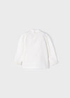 Meisjes Printed mockneck van Mayoral in de kleur Natur-blus in maat 86.