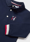 Jongens L/s polo van Mayoral in de kleur Dark navy in maat 86.