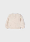 Meisjes Jumper van Mayoral in de kleur Beige in maat 86.