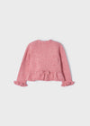Meisjes Knitting cardigan van Mayoral in de kleur ROUGE in maat 86.