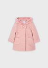 Meisjes Shearling coat van Mayoral in de kleur Blush in maat 86.