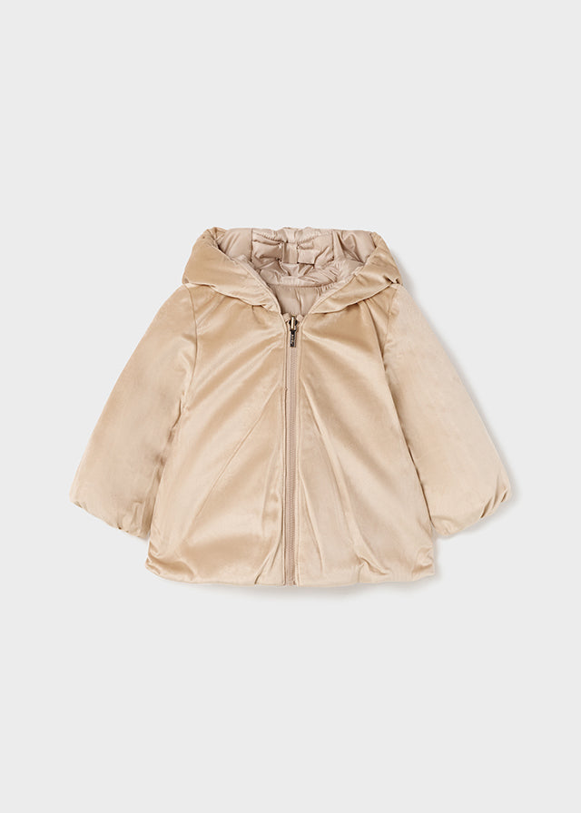 Meisjes Reversible coat van Mayoral in de kleur Almond in maat 86.