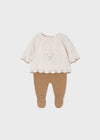 Meisjes Knit leg warmer set van Mayoral in de kleur H. Caramel in maat 62.