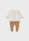 Meisjes Knit leg warmer set van Mayoral in de kleur H. Caramel in maat 62.