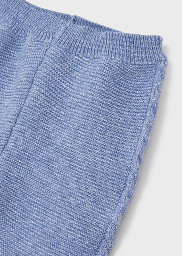 Jongens Knit leg warmer with hat set van Mayoral in de kleur Blue ice in maat 62.