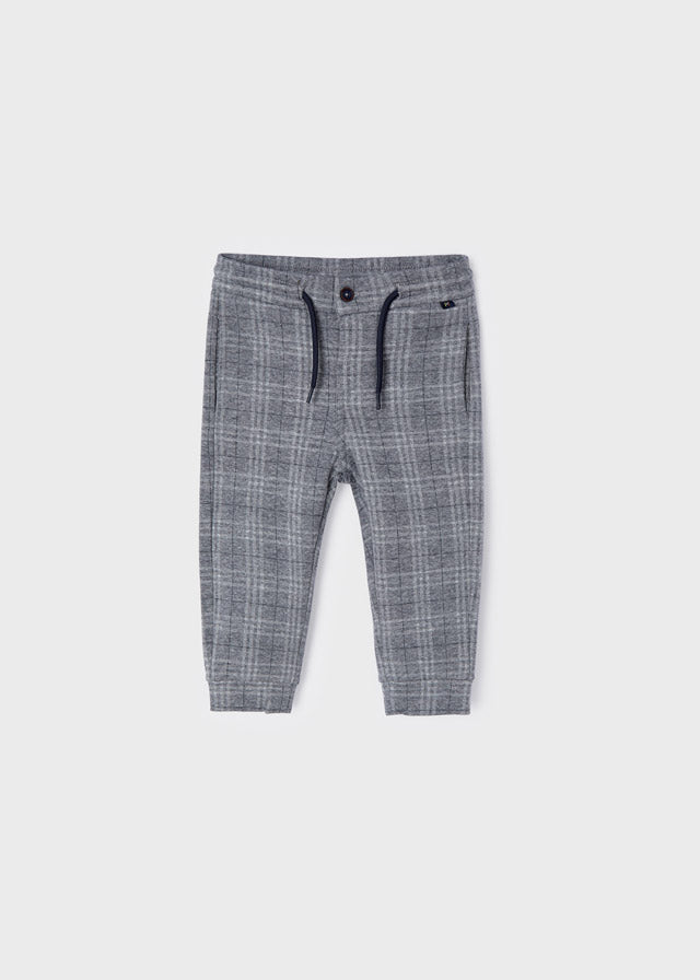 Jongens Plaid pants van Mayoral in de kleur Heather gr in maat 86.