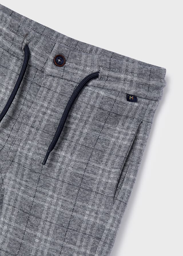 Jongens Plaid pants van Mayoral in de kleur Heather gr in maat 86.