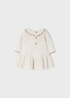 Meisjes Knit dress van Mayoral in de kleur Cream vigo in maat 74.