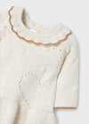 Meisjes Knit dress van Mayoral in de kleur Cream vigo in maat 74.