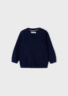 Jongens Basic cotton jumper van Mayoral in de kleur Dark navy in maat 86.