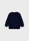 Jongens Basic cotton jumper van Mayoral in de kleur Dark navy in maat 86.