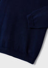 Jongens Basic cotton jumper van Mayoral in de kleur Dark navy in maat 86.
