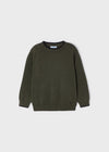 Jongens Basic crew neck jumper van Mayoral in de kleur Forest in maat 128.