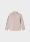 Meisjes Basic knitting turtleneck van Mayoral in de kleur Sepia in maat 128.