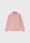 Meisjes Basic knitting turtleneck van Mayoral in de kleur Rose in maat 128.