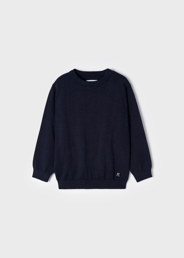 Mayoral Basic cotton jumper w/round