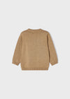 Jongens Basic crew neck jumper van Mayoral in de kleur H. Camel in maat 86.