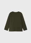 Jongens L/s t-shirt van Mayoral in de kleur Forest in maat 128.