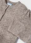 Meisjes Knitting cardigan van Mayoral in de kleur Walnut in maat 128.
