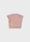 Meisjes Knitting vest van Mayoral in de kleur Pink Mix in maat 128.