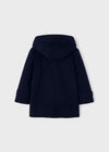 Jongens Trench van Mayoral in de kleur Navy in maat 116.