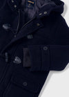 Jongens Trench van Mayoral in de kleur Navy in maat 116.