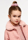 Meisjes Shearling coat van Mayoral in de kleur Rose in maat 128.