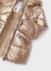 Meisjes Coat van Mayoral in de kleur Old Gold in maat 128.
