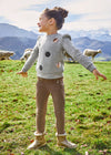 Meisjes Long pant van Mayoral in de kleur Col. Mole in maat 128.