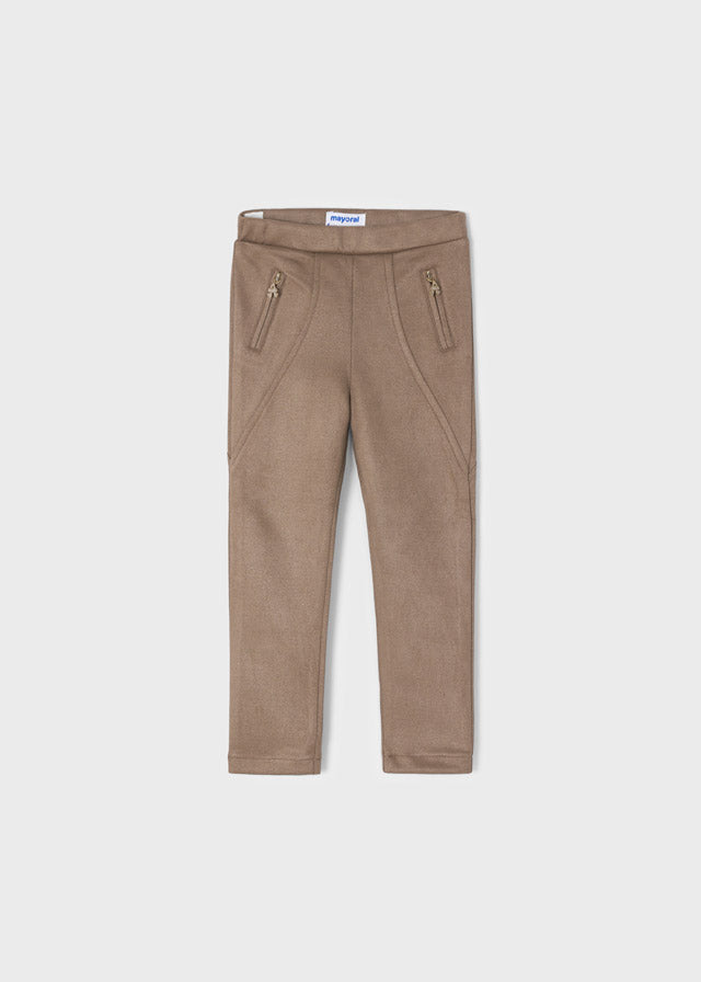 Meisjes Long pant van Mayoral in de kleur Col. Mole in maat 128.