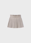 Meisjes Pleated skirt van Mayoral in de kleur Hazelnut in maat 128.
