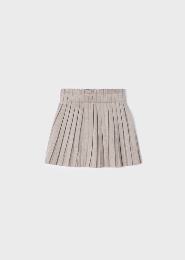 Meisjes Pleated skirt van Mayoral in de kleur Hazelnut in maat 128.