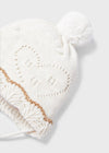 Meisjes Hat-scarf & mittens set van Mayoral in de kleur Cream vigo in maat 68.