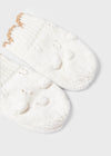 Meisjes Hat-scarf & mittens set van Mayoral in de kleur Cream vigo in maat 68.