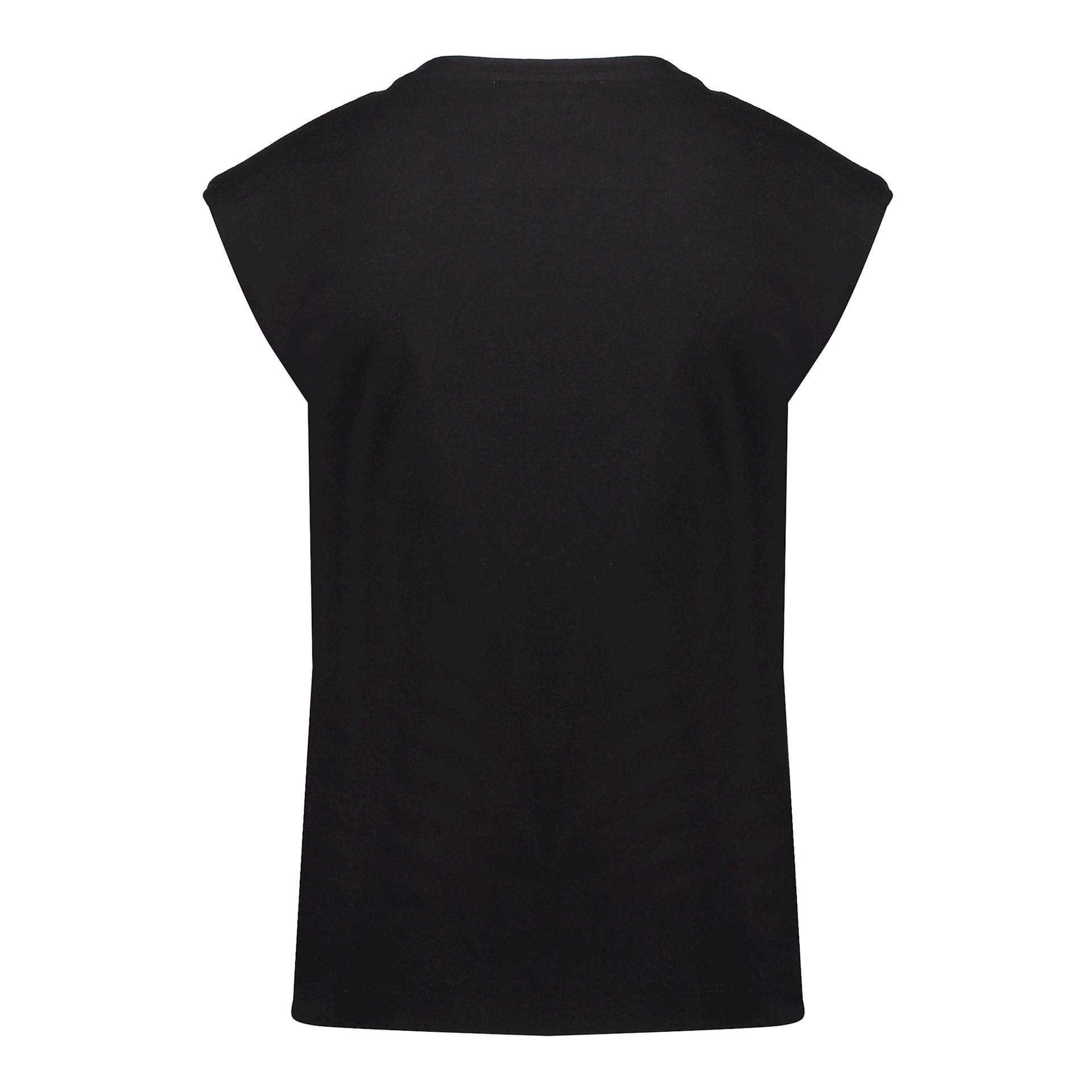 Meisjes T-shirt padded shoulders van Geisha in de kleur Black in maat 176.