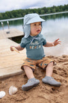 Jongens LSF Board Shorts Whale caramel van Lässig in de kleur Caramel in maat 92.