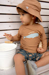 Jongens LSF Board Shorts Crabs blue van Lässig in de kleur Blue in maat 92.