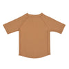 Unisexs LSF Short Sleeve Rashguard Crabs caramel van Lässig in de kleur Caramel in maat 98.