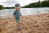 Jongens LSF Sun Protection Bucket Hat Crabs blue van Lässig in de kleur Blue in maat 50-51.