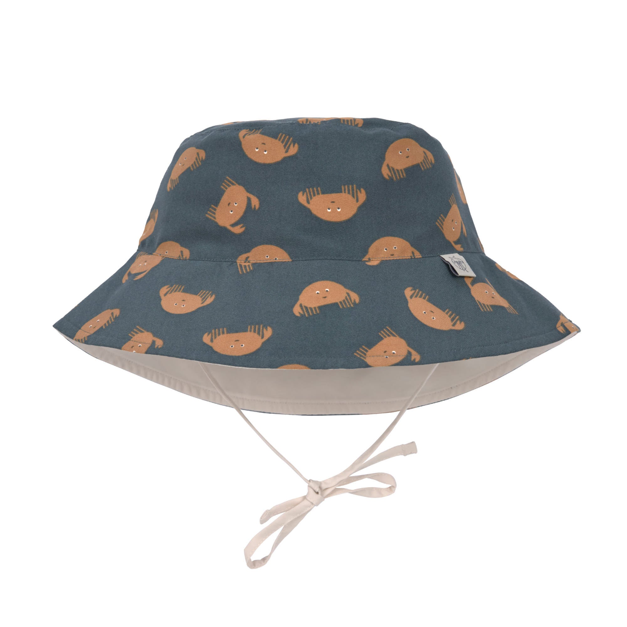 Jongens LSF Sun Protection Bucket Hat Crabs blue van Lässig in de kleur Blue in maat 50-51.