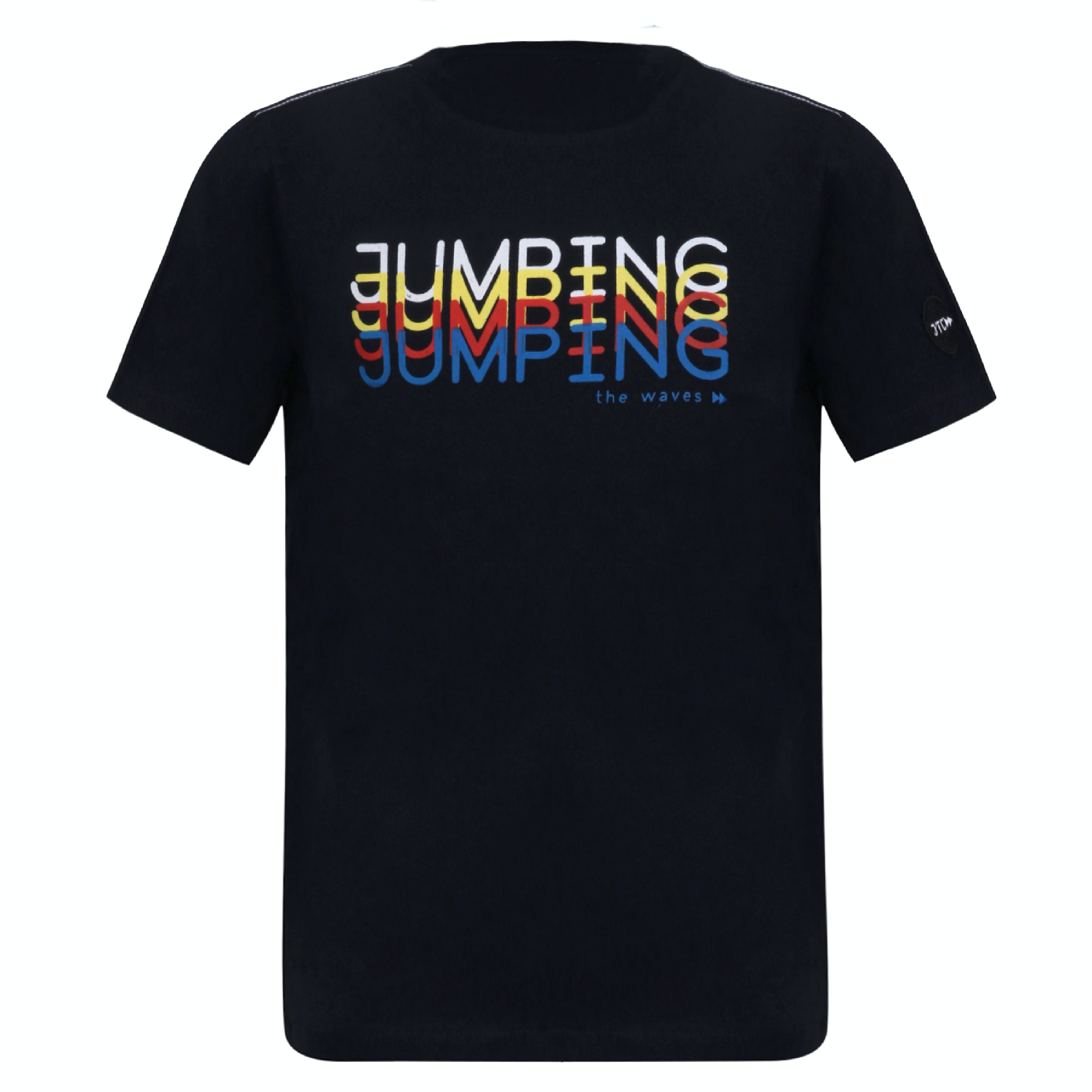 Jongens T-shirt Jumping van Jumping The C in de kleur Navy in maat 146, 152.