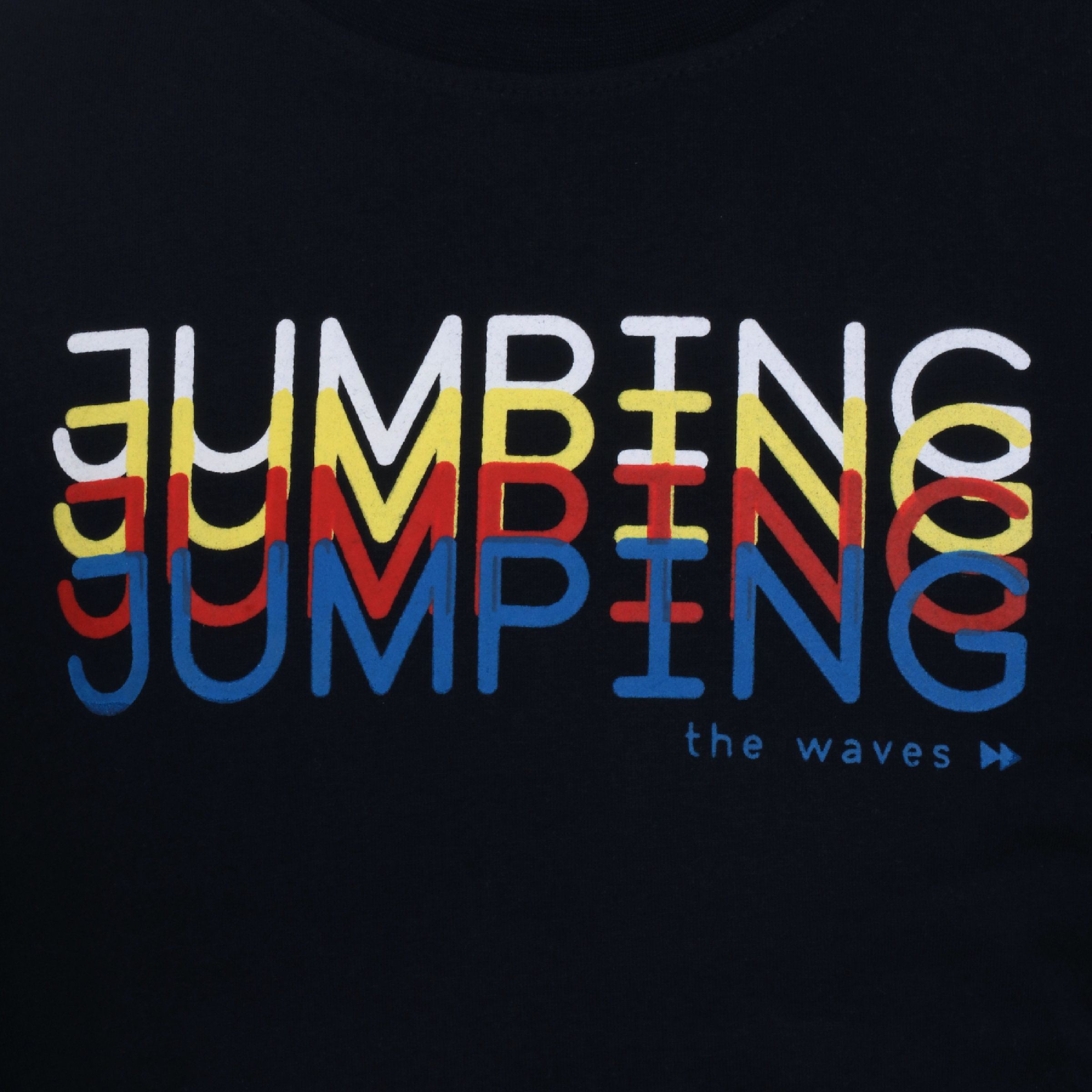 Jongens T-shirt Jumping van Jumping The C in de kleur Navy in maat 146, 152.